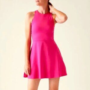 Athleta Conscious Pink Sporty Mini Dress Sz S